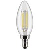 Satco 5.5-Watt B11 LED - Clear - Candelabra Base - 3000K - 500 Lumens - 120 Volts, 2PK S21828